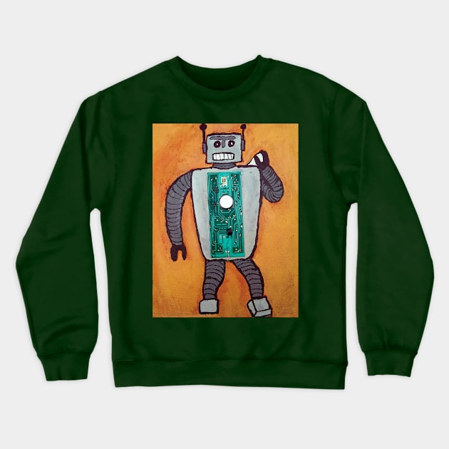 RoboDavid Crewneck Sweatshirt by 